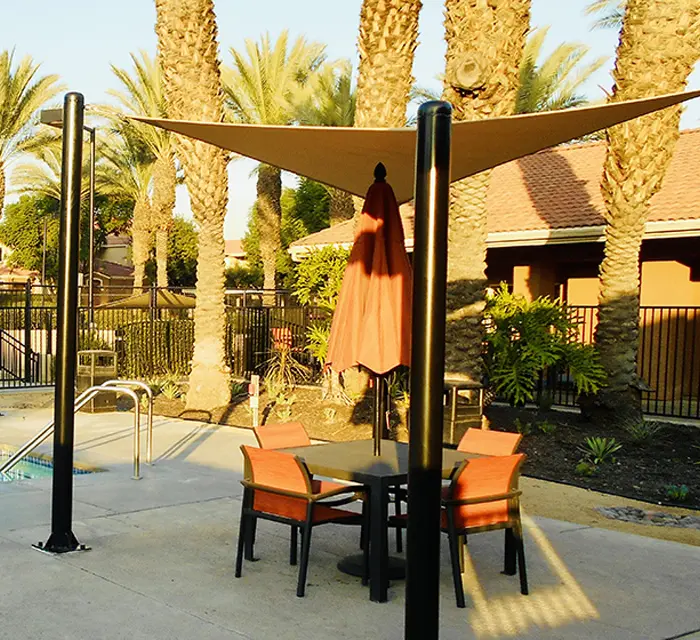 Sail Shades for Corona, CA Pools, Parks, Schoolyards, Backyards