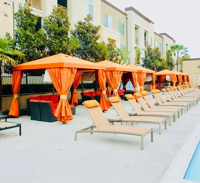 Cabanas for Private Clubhouses, Lounges & Spa Rooms Garden Grove