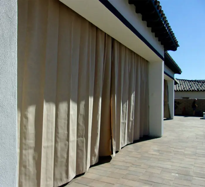 Beautiful Outdoor Curtains Near Highland, California