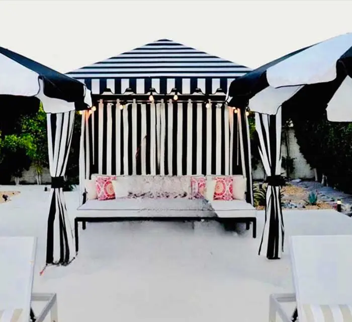 Outdoor Cabanas, Long Beach and Signal Hill, California