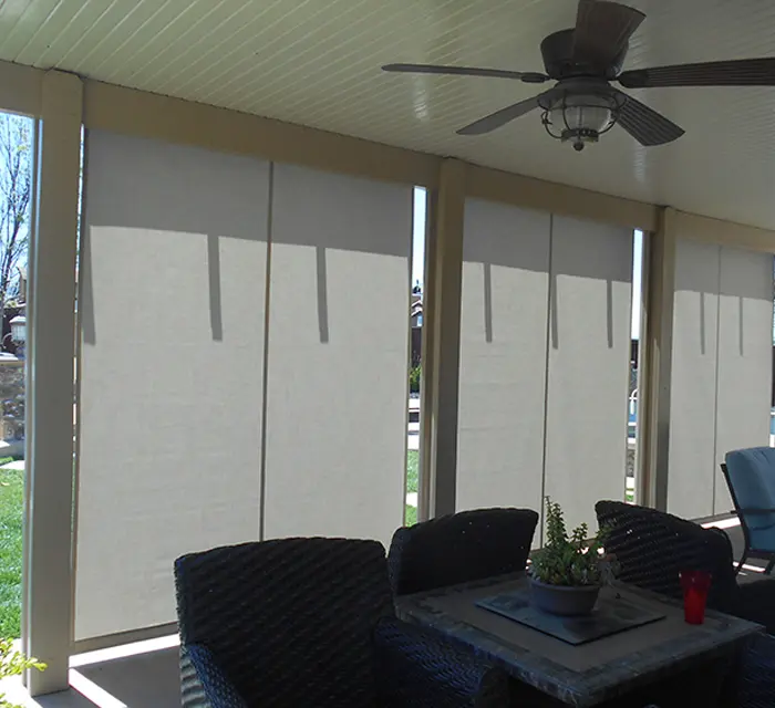 Outdoor Shade Screens, Sunscreens & Drop Rolls Murrieta