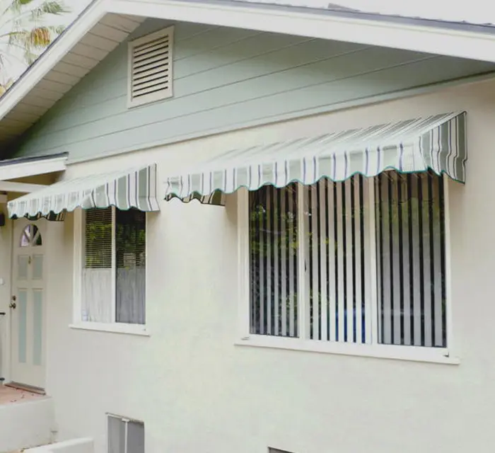 Fixed/Stationary Awnings for Windows, Decks, Patios & Balconies